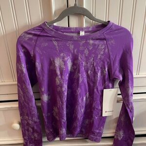 NWT Lululemon purple and green long sleeve swiftly tech